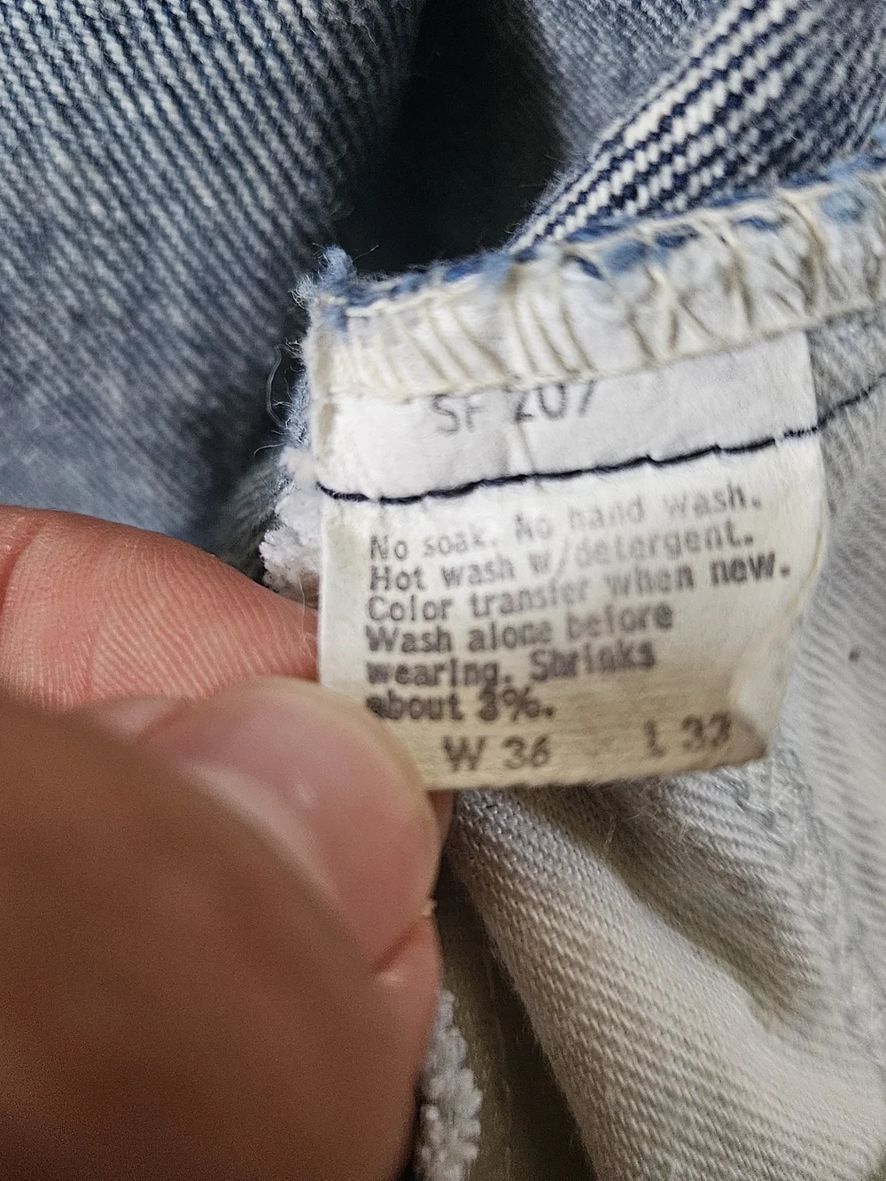 Vintage Levi's 517 Men's Blue Orange Tab Bootcut Jeans 36x33 80's Made In U.S.A